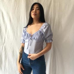 Risque ALINA Short Sleeve Crop Top