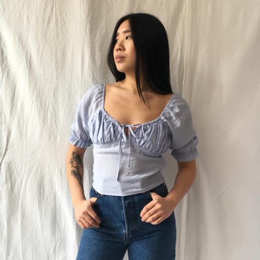 Risque ALINA Short Sleeve Crop Top