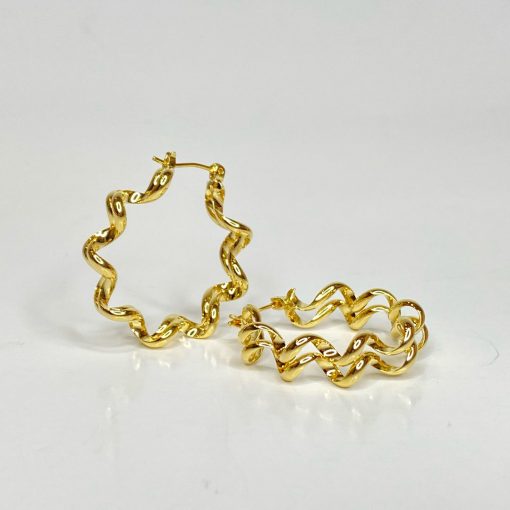 Risque WAVE HOOP Earrings