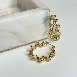 Risque WAVE HOOP Earrings