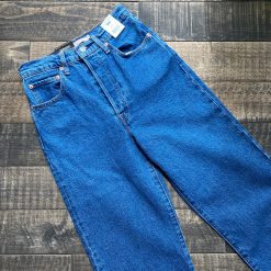 LEVI'S Ribcage Straight Ankle Jeans