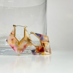 Risque Spring 2022 Collection GEO MARBLE Earrings