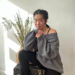 Luna JAIN V Neck Oversized Sweater Clothing