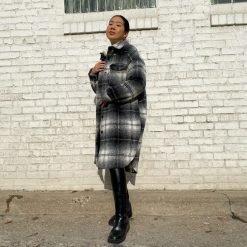 Risque SCOUT Long Plaid Shacket