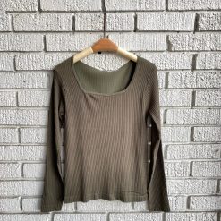 Coast To Coast Clothing EDA Ribbed Square Neck Top