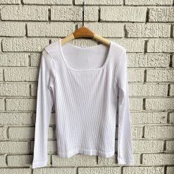 Coast To Coast Clothing EDA Ribbed Square Neck Top