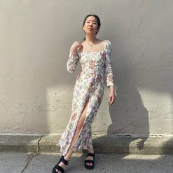 Risque LIMONA Floral Maxi Dress