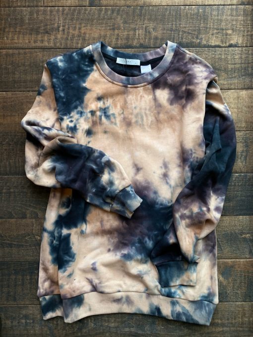 Luna Clothing BENNY Tie Dye Crewneck Sweatshirt