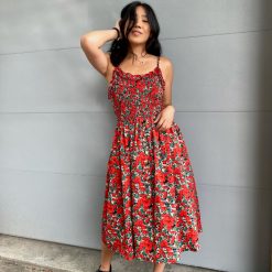 Risque FULL BLOOM Floral Midi Dress