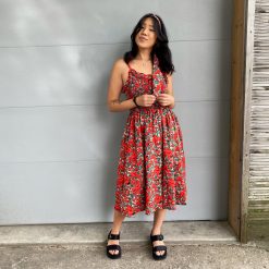 Risque FULL BLOOM Floral Midi Dress