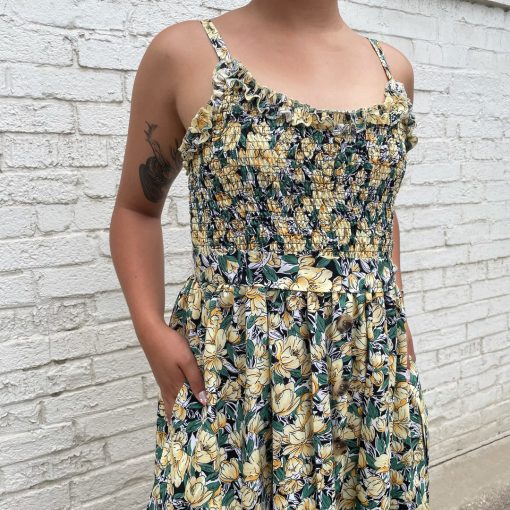 Risque FULL BLOOM Floral Midi Dress