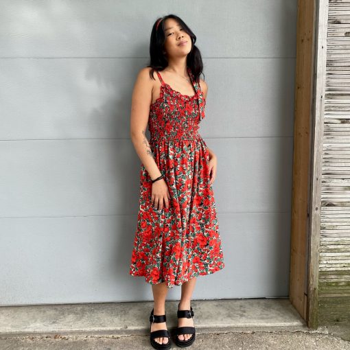 Risque FULL BLOOM Floral Midi Dress