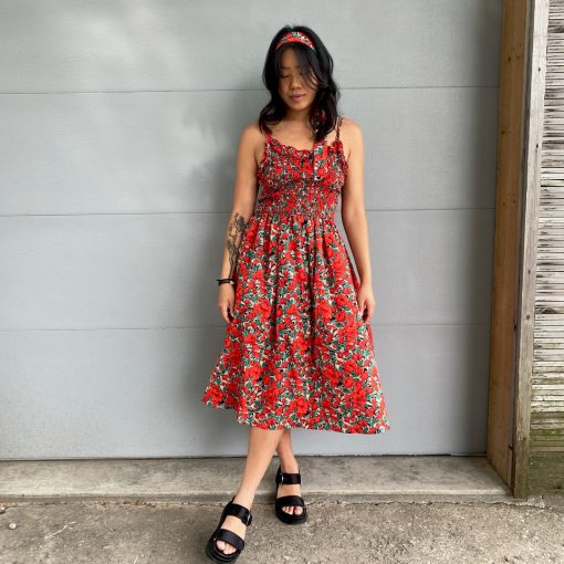 Risque FULL BLOOM Floral Midi Dress