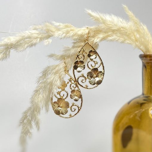 Risque Spring 2022 Collection PANSY Filigree Earrings