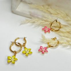 Risque HIBISCUS Charm Hoops Spring 2022 Collection