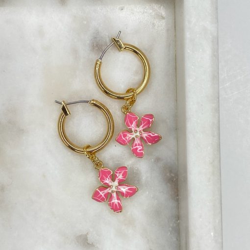 Risque HIBISCUS Charm Hoops Spring 2022 Collection