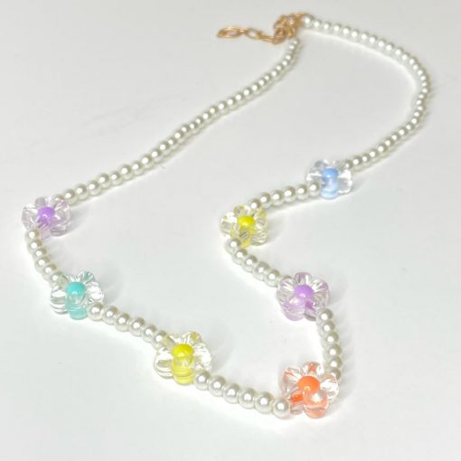 Risque BLOOM Pearl Flower Necklace