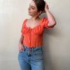 Risque ALINA Short Sleeve Crop Top