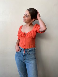 Risque ALINA Short Sleeve Crop Top