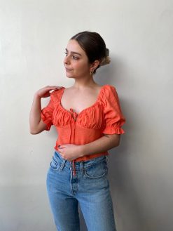 Risque ALINA Short Sleeve Crop Top