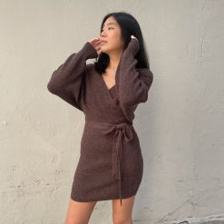 Risque Clothing ENVY Knit Wrap Dress