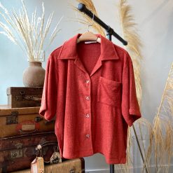 Risque TERRY Button Down Shirt