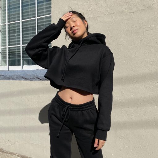 Luna Clothing GIRLFRIEND Cut Off Hoodie