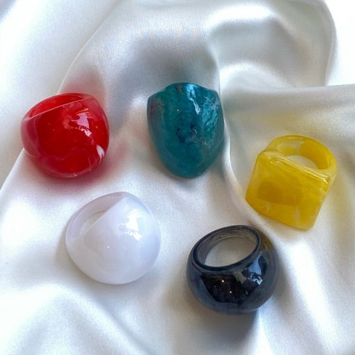 Risque Colourful Resin Ring