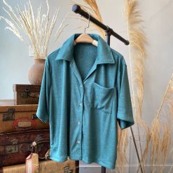 Risque TERRY Button Down Shirt